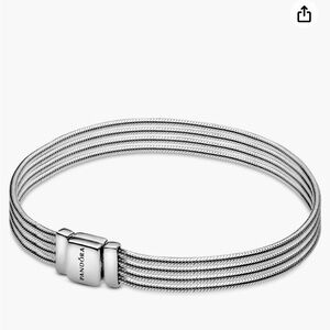 Pandora Sterling Reflexions Multi Snake Chain Bracelet Size 19 cm